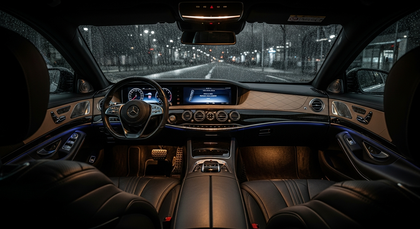 Luxury car interior